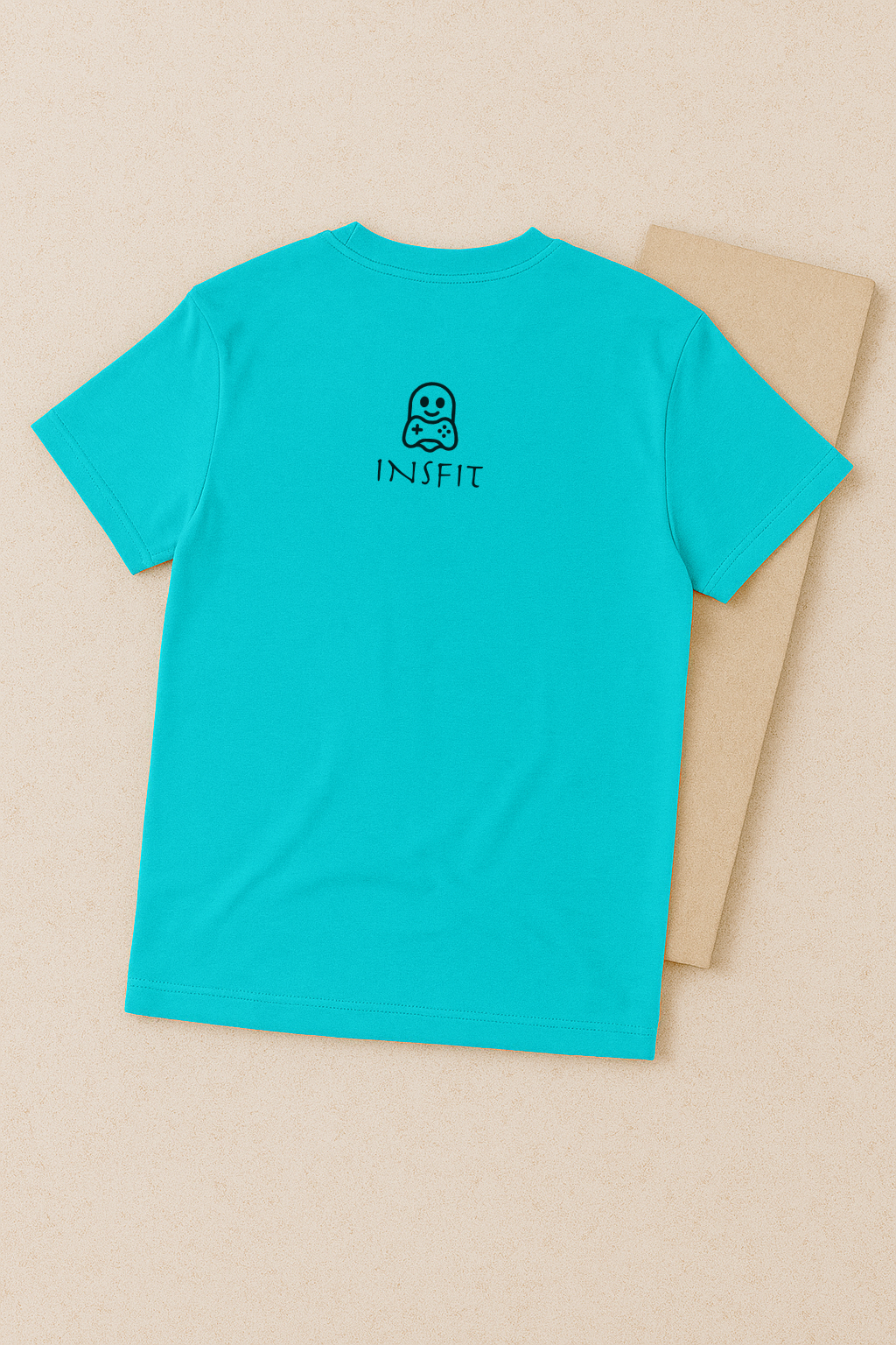 Hungry But Still Cracked โ Gamer Panda Graphic Tee (Aqua Blue)