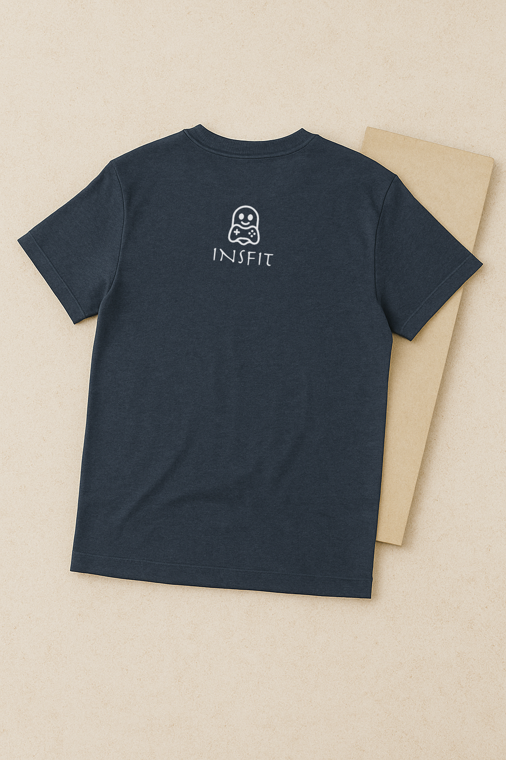 Exorcism Loading 87% – Gamer Horror Graphic Tee (Navy Blue)